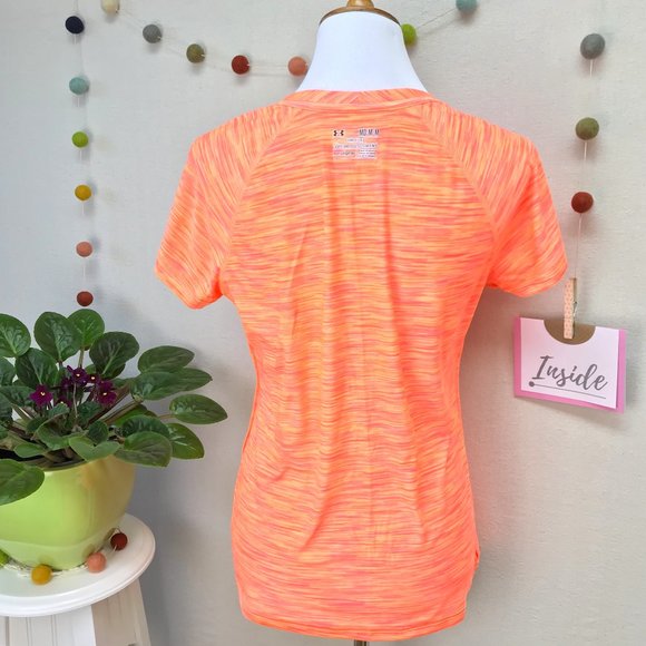 Hi-Vis UA Heatgear Short Sleeve Tech Sport Top - Picture 10 of 15